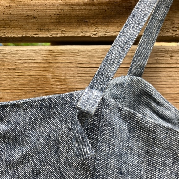 THREE GRACES blue linen maxi dress, size 2 - Picture 7 of 14